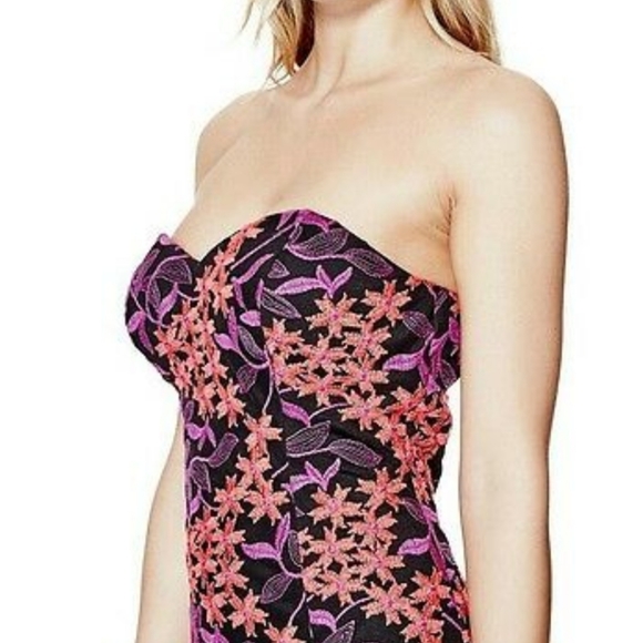 GUESS Floral Strapless Dress 👗 - Picture 3 of 7